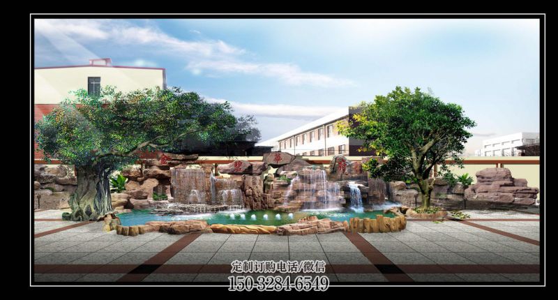 公园漂浮喷泉雕塑，水景艺术喷泉雕塑生产