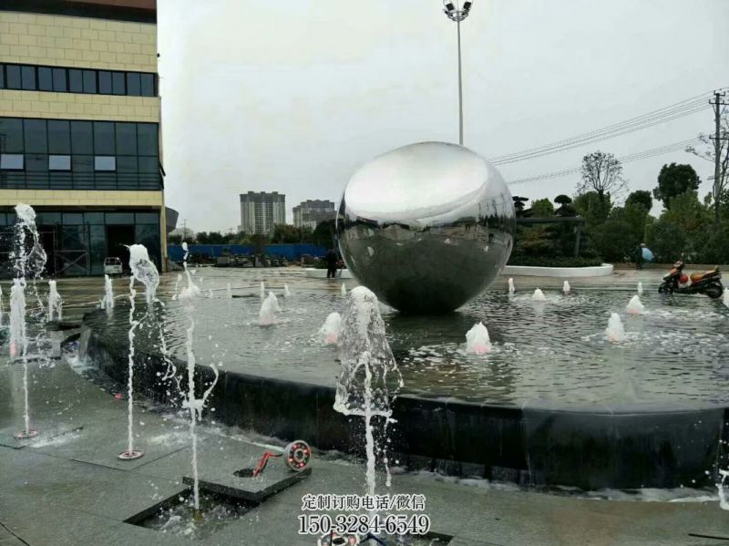旱地涌泉雕塑，球雕塑组合，水景球喷泉雕塑厂家